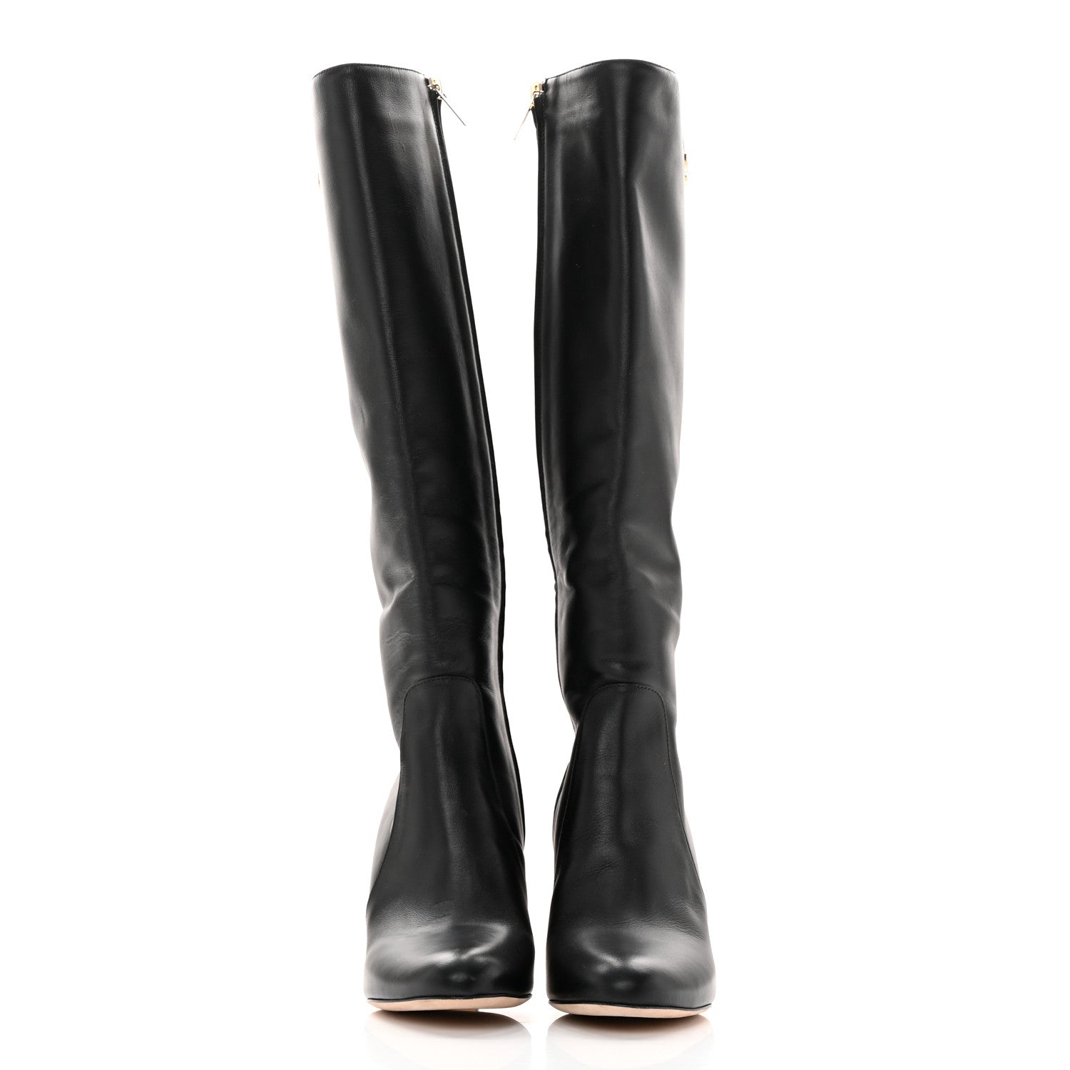 Jimmy Choo Shiny Calfskin Mahesa 85 Knee High Boots 36 Black 2 of 18