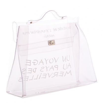 Hermes Vinyl Souvenir De L'Exposition Kelly Transparent 2 of 7
