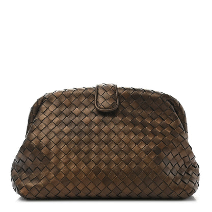 Bottega Veneta Nappa Intrecciato The Lauren 1980 Clutch Dark Bronze 1 of 6