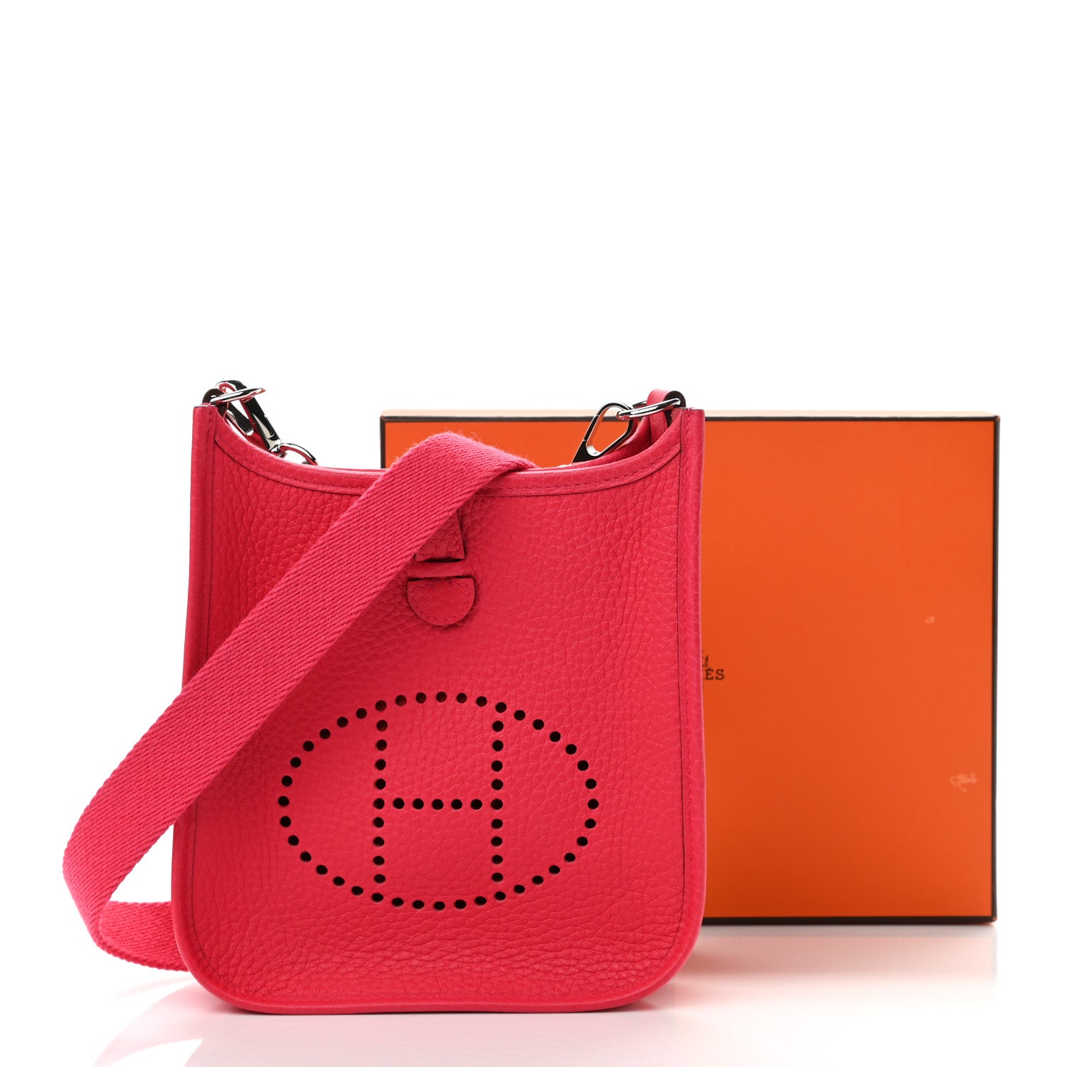 Hermes Taurillon Clemence Evelyne TPM Rose Extreme 10 of 10