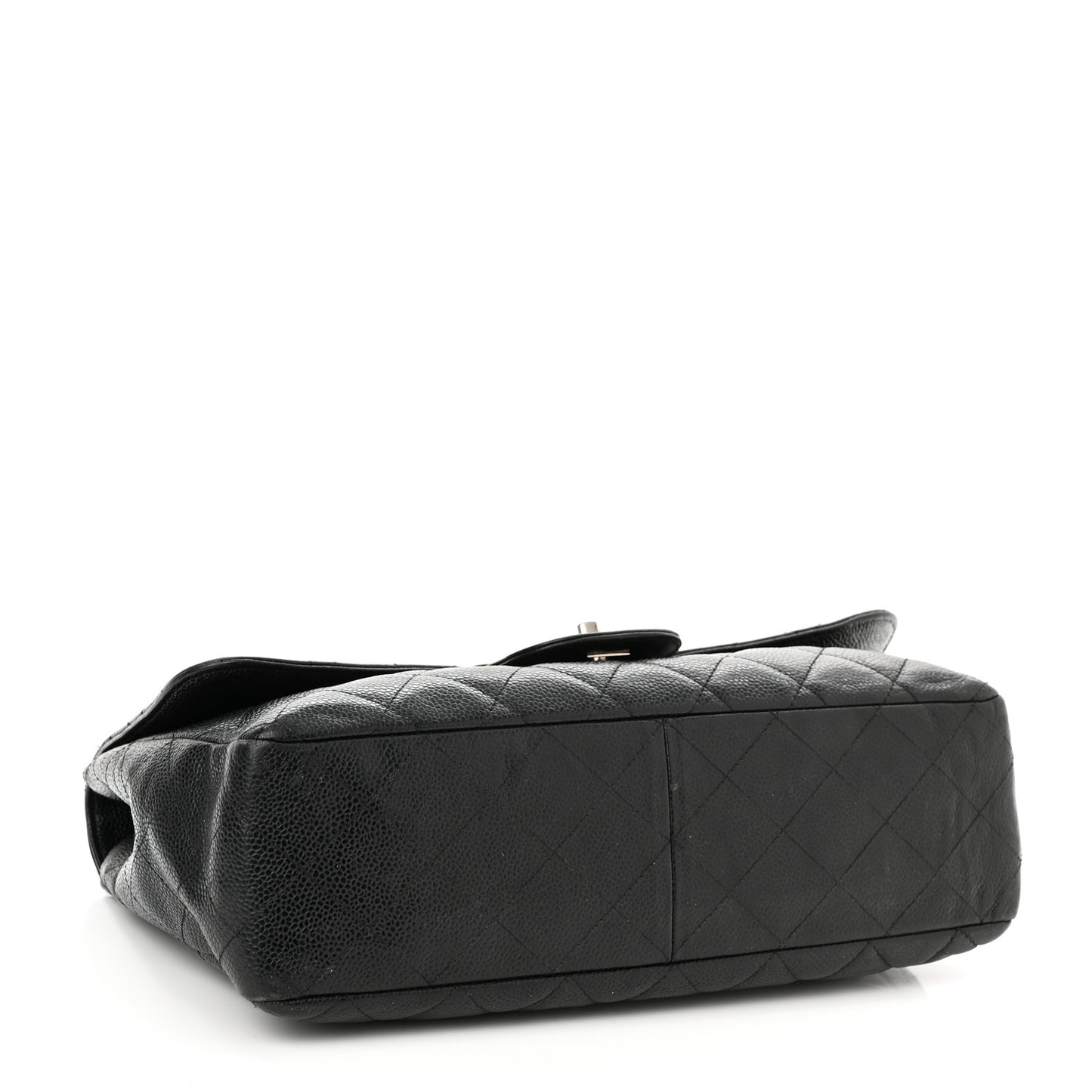 Caviar Quilted Jumbo Single Flap Bijoux Chain Black
