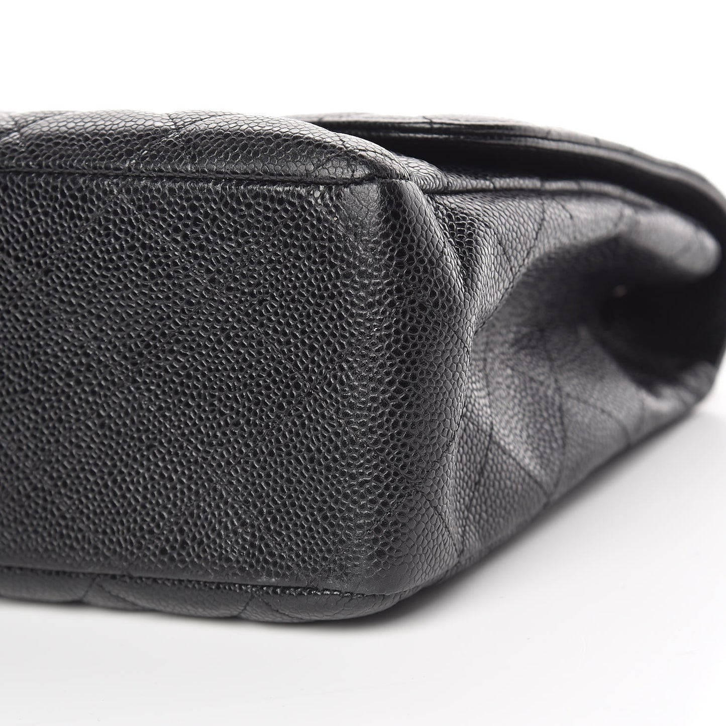 Caviar Quilted Jumbo Single Flap Black