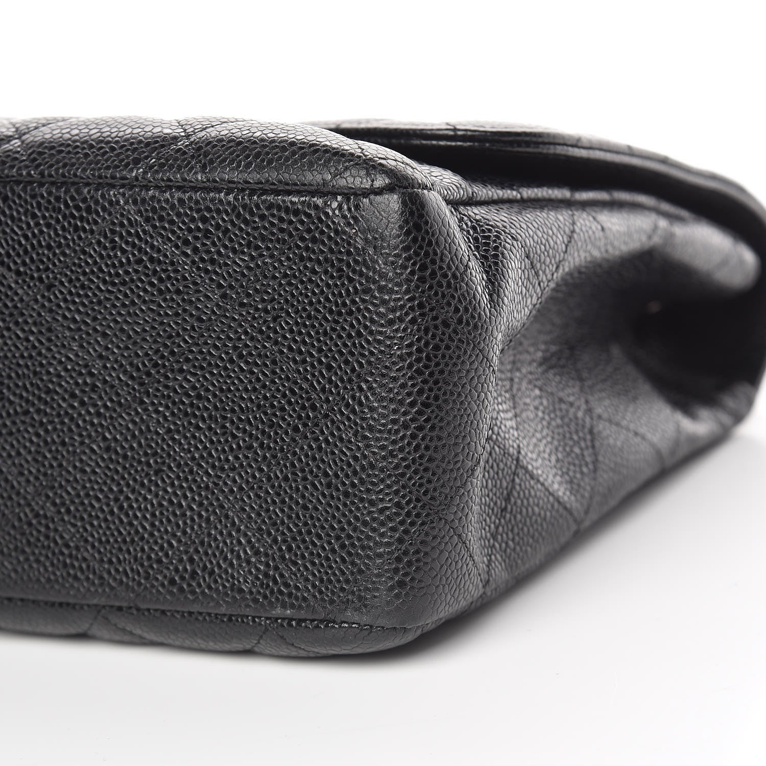 Chanel Caviar Quilted Jumbo Single Flap Black 9 of 11