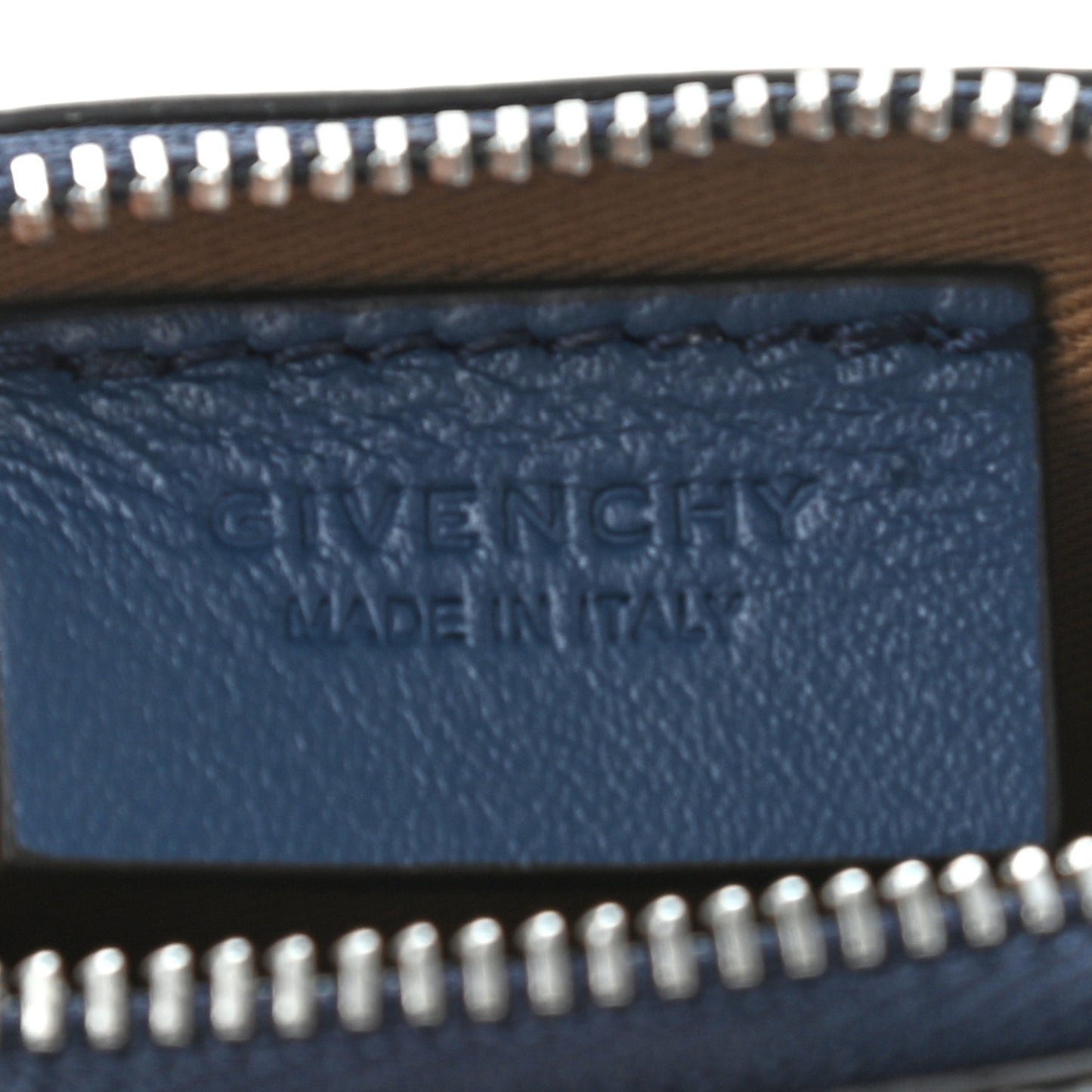 Lambskin Baby Antigona with Chain Midnight Blue