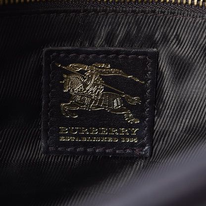 Burberry Calfskin Quilted Manor Tote Dark Brown 6 of 14