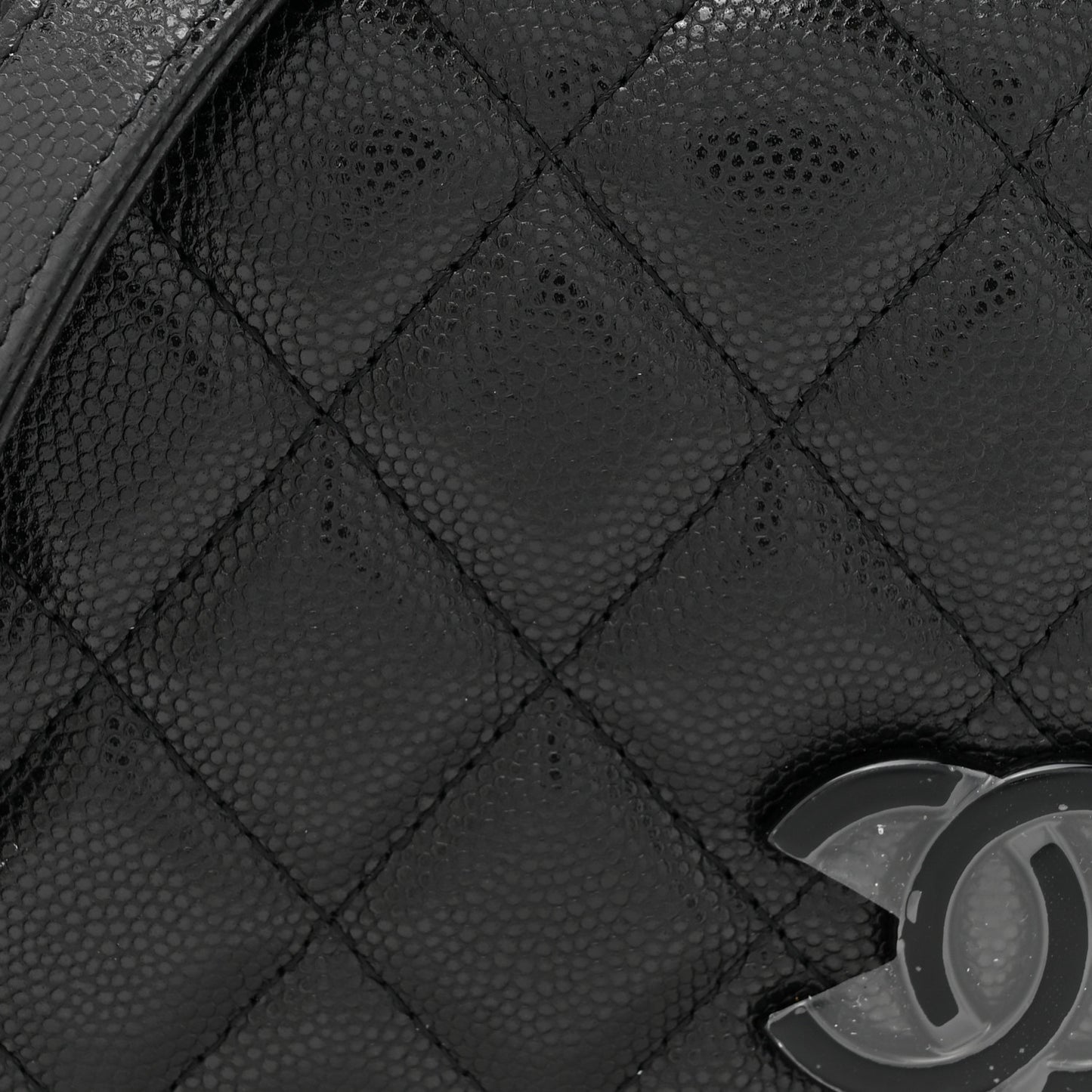 Caviar Quilted My Everything Wallet On Chain WOC Black
