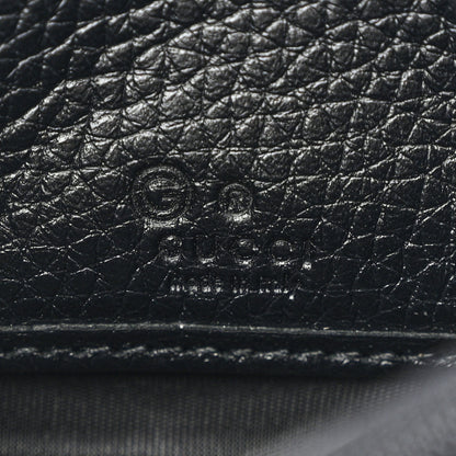 Gucci Pebbled Calfskin Small Soho Zip Around Wallet Black 6 of 10