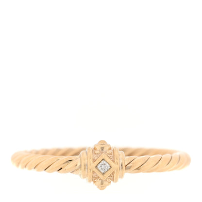 David Yurman 18K Yellow Gold Diamond Renaissance Station Ring 56 7.5 56 7.5 1 of 5