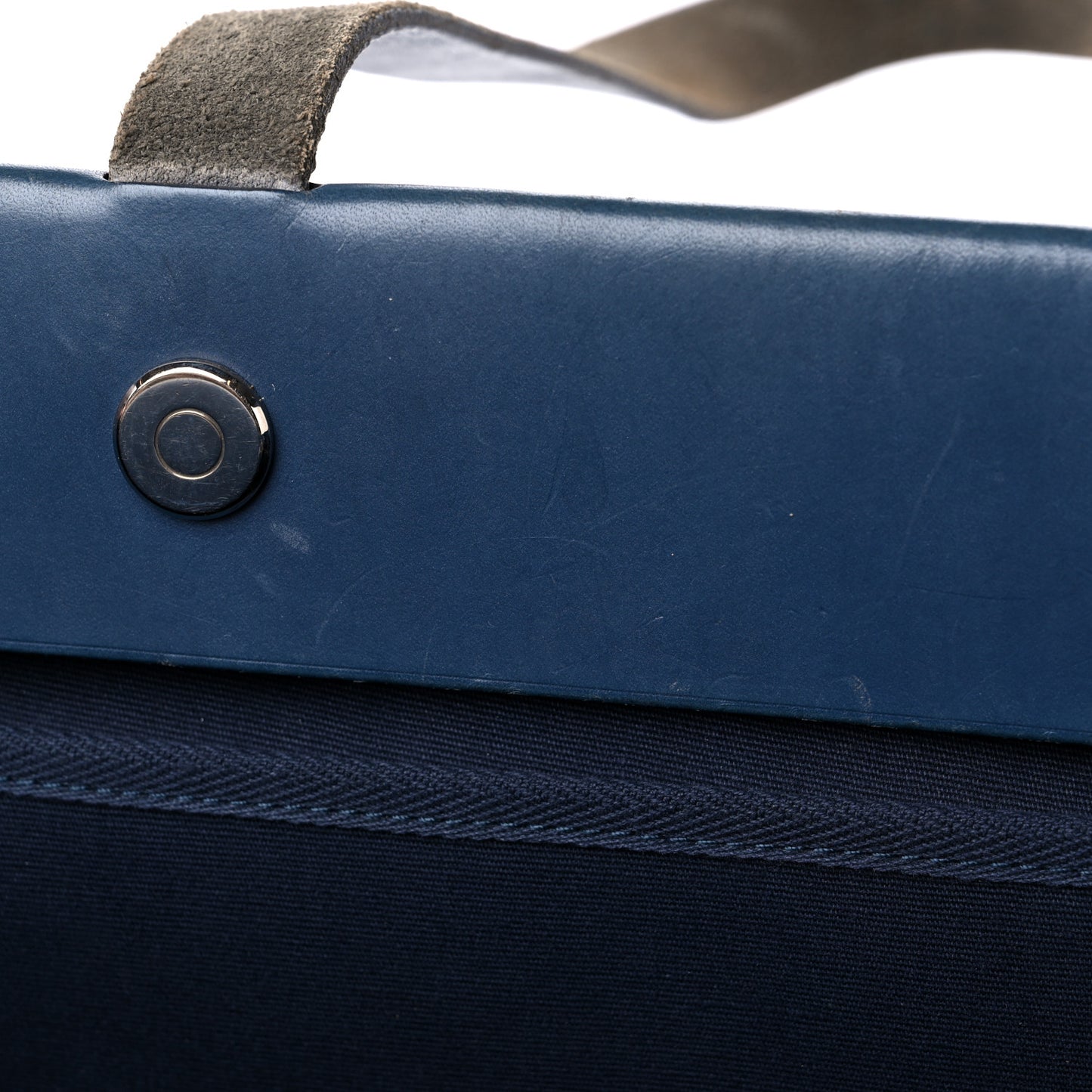 Toile Vache Hunter Herbag Cabas MM Bleu Marine