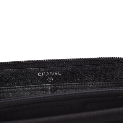 Chanel Caviar Large Timeless CC Zip Around Wallet Black 6 of 8