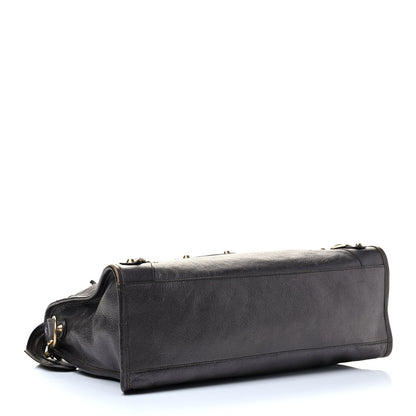 Balenciaga Pearlescent Goatskin Classic Gold Hardware City Bronze 3 of 4