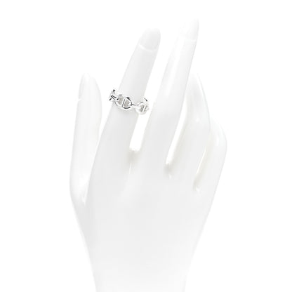 Hermes Sterling Silver PM Chaine d'Ancre Enchainee Band Ring 51 5.75 2 of 5