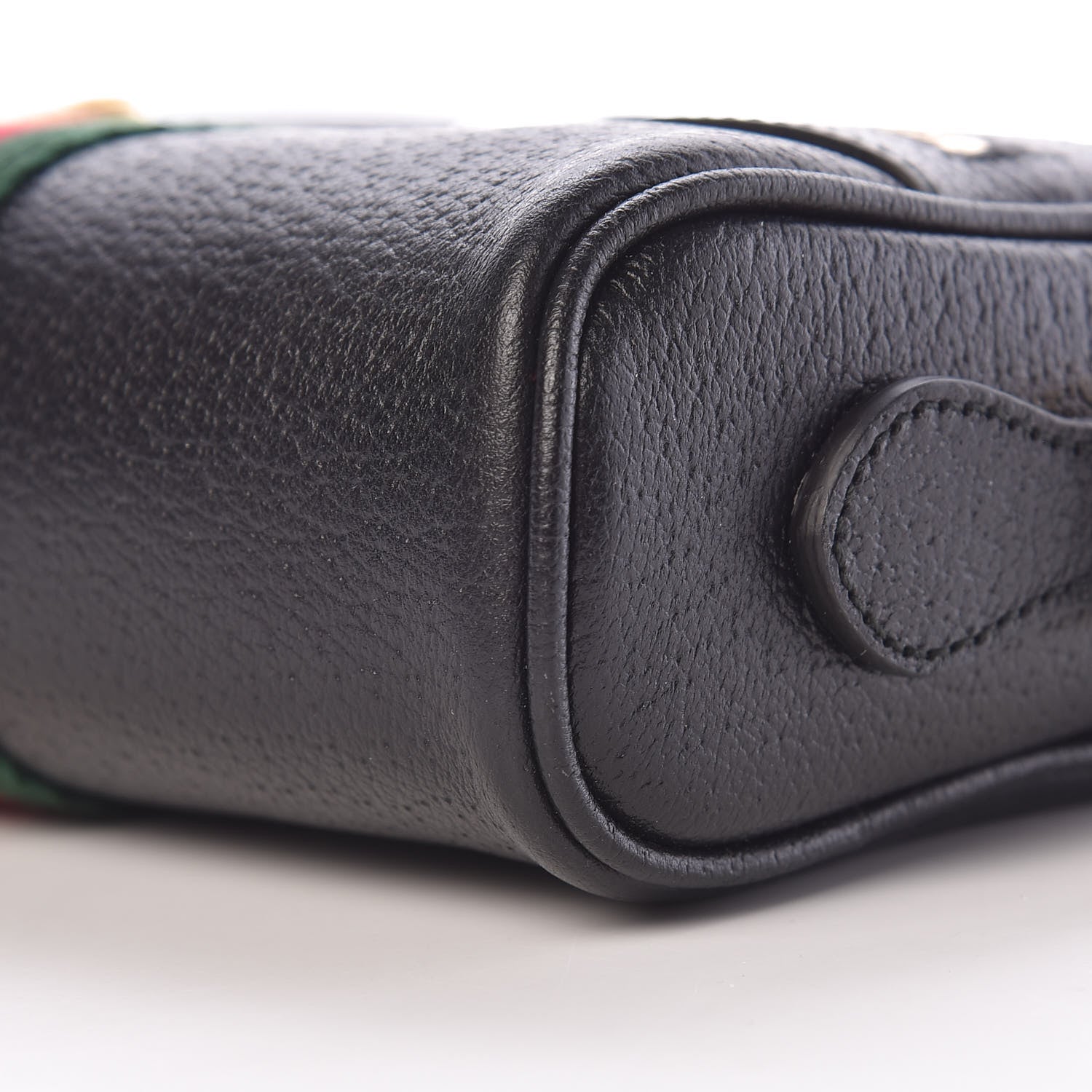 Gucci Calfskin Web Mini Ophidia Shoulder Bag Black 10 of 11