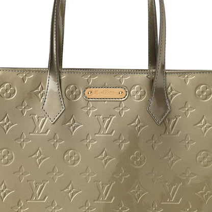 Louis Vuitton Vernis Wilshire MM Gris Art Deco 7 of 9