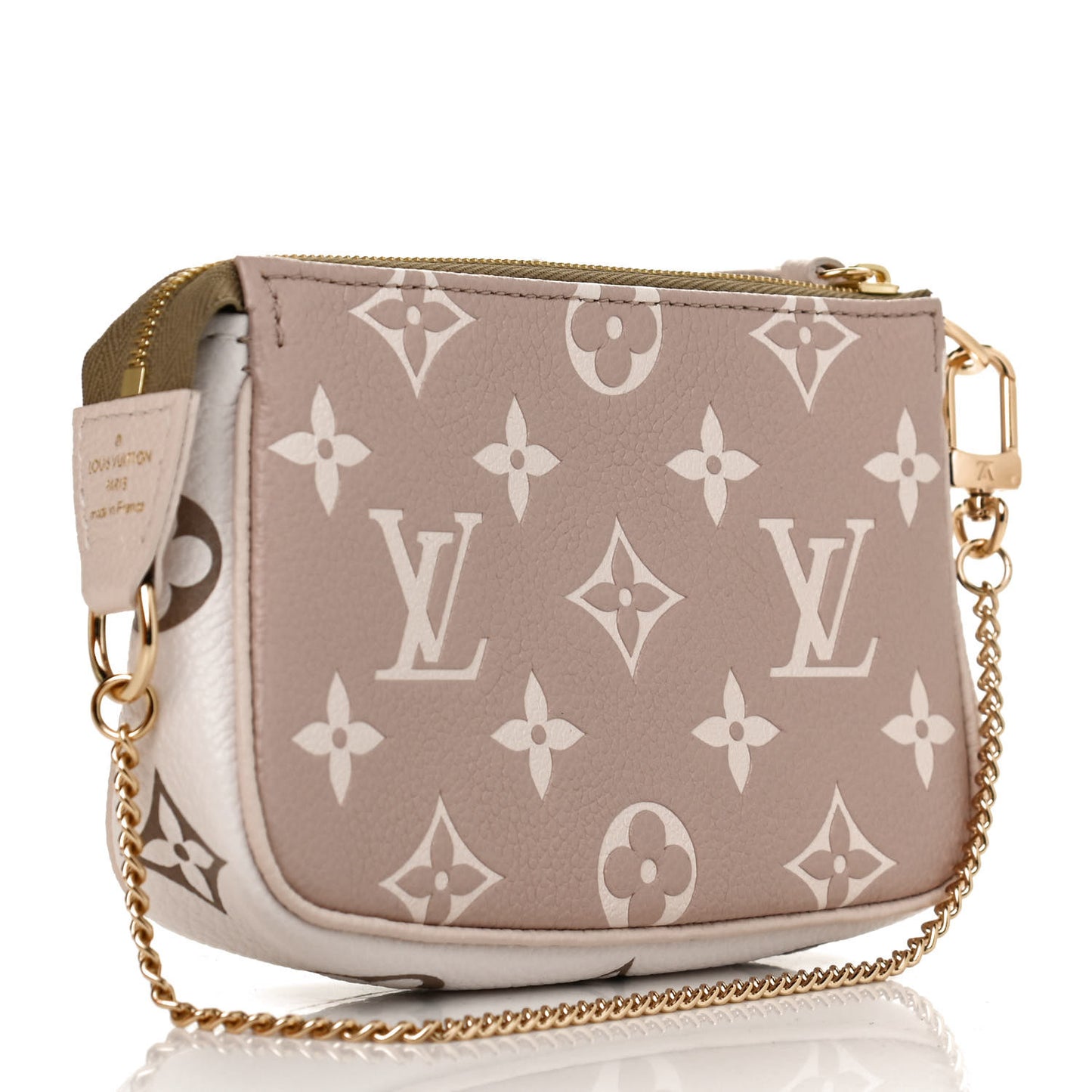 Empreinte Spring in the City Mini Pochette Accessories Kaki Beige Cream