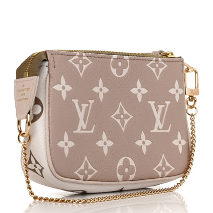 Louis Vuitton Empreinte Spring in the City Mini Pochette Accessories Kaki Beige Cream 2 of 8