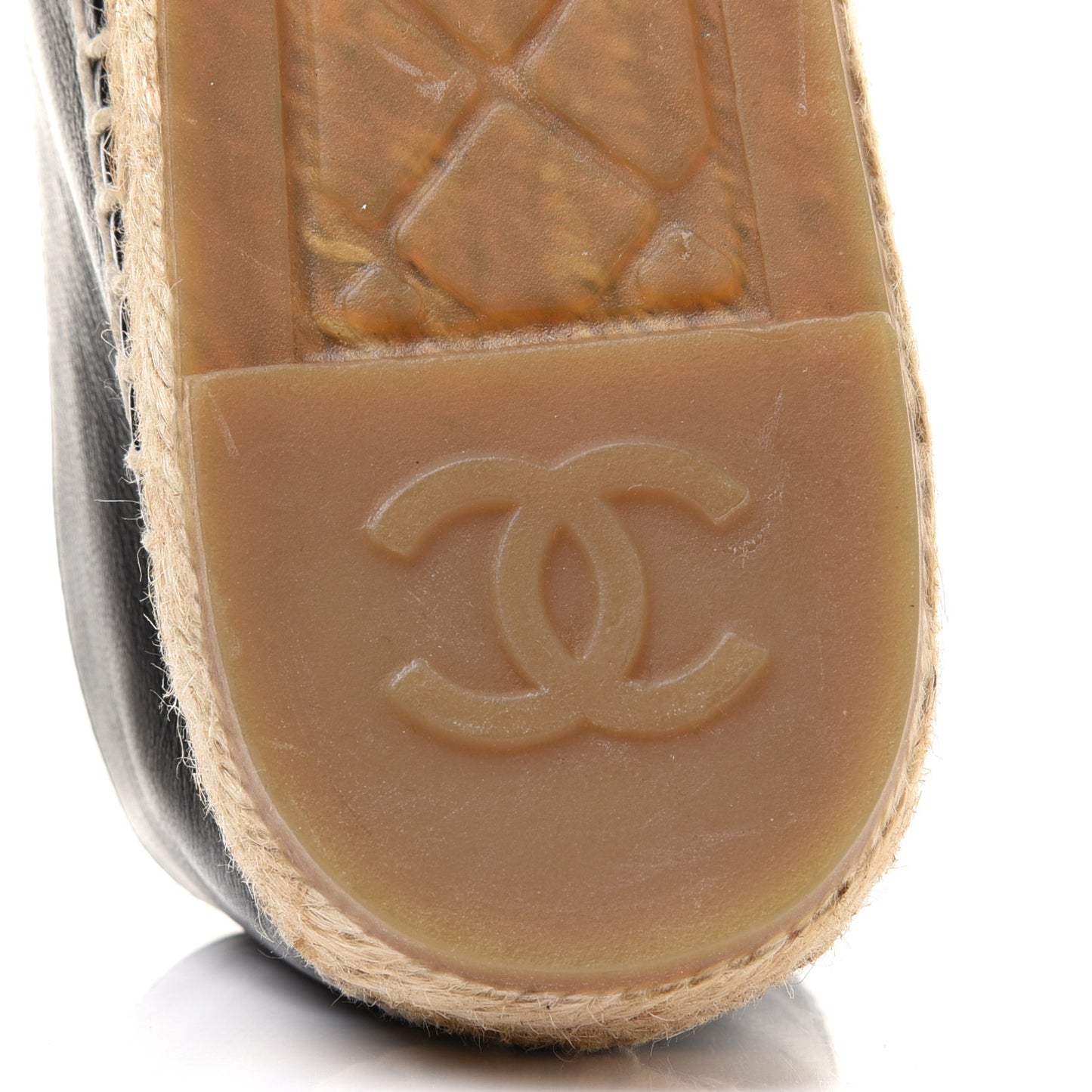 Lambskin CC Espadrilles 36 Black