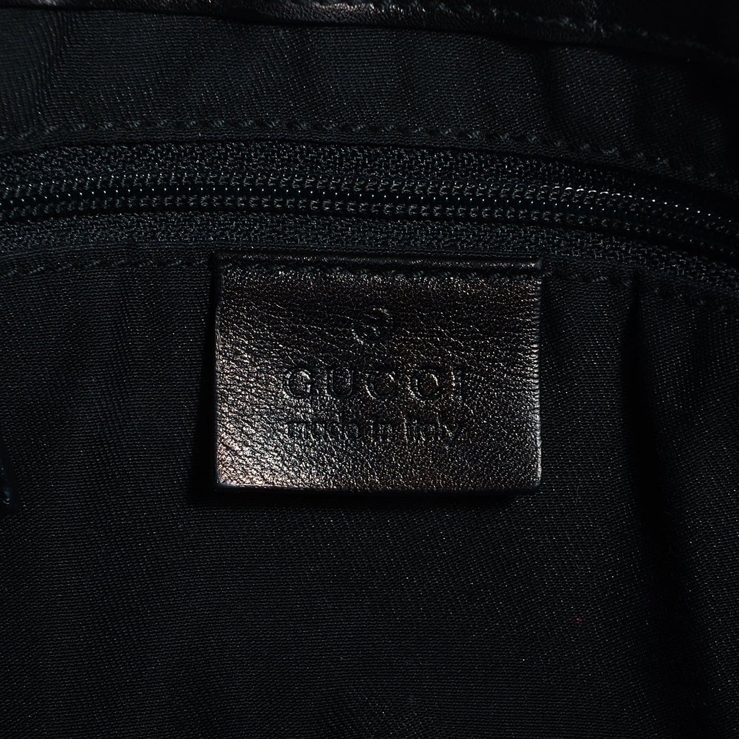 Patent D Gold Large Shoulder Bag Black