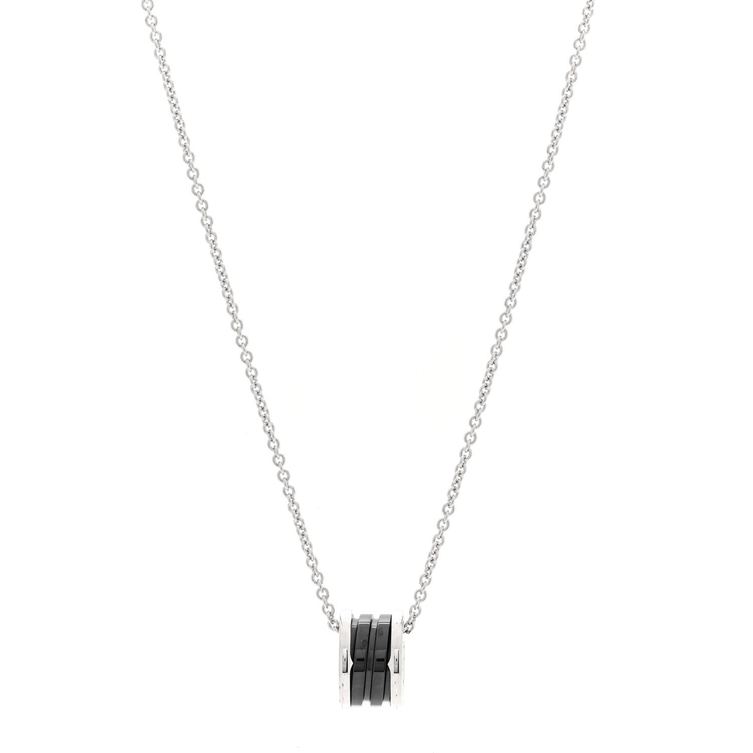 Bulgari Sterling Silver Ceramic Save The Children Pendant Necklace 1 of 6