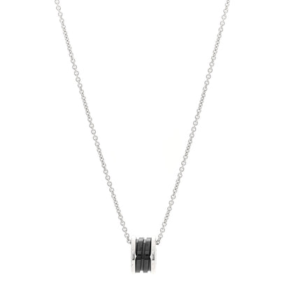 Bulgari Sterling Silver Ceramic Save The Children Pendant Necklace 1 of 6