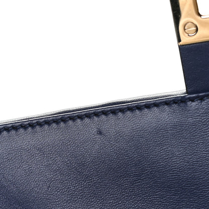 Valentino Garavani Lambskin VLTN Print Candystud Top Handle Bag Pure Blue 9 of 10