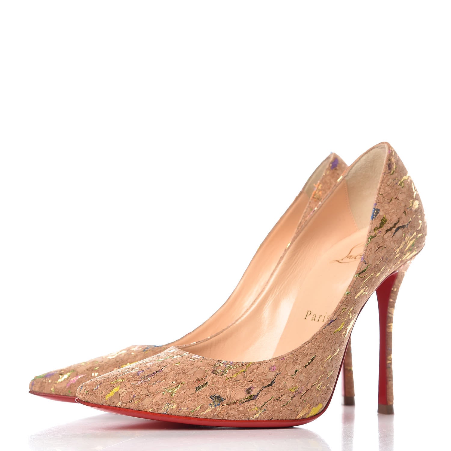 Christian Louboutin Liege Lame Decoltish 100 Pumps 36 Multicolor 3 of 10
