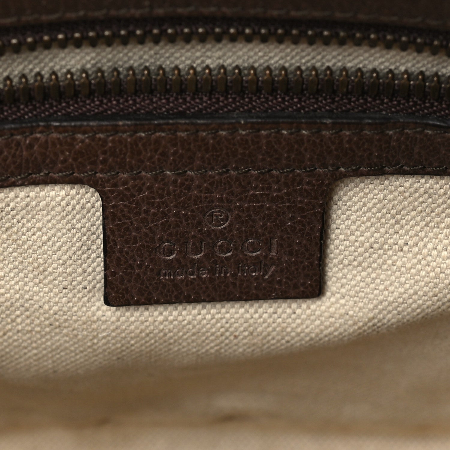 Gucci Soft GG Supreme Monogram Medium Ophidia Belt Bag Dark Brown 6 of 9