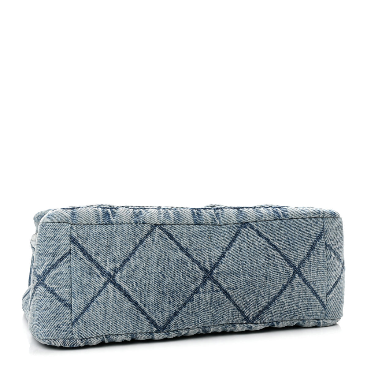 Chanel Washed Denim Quilted Flap Bag Blue 4 of 10