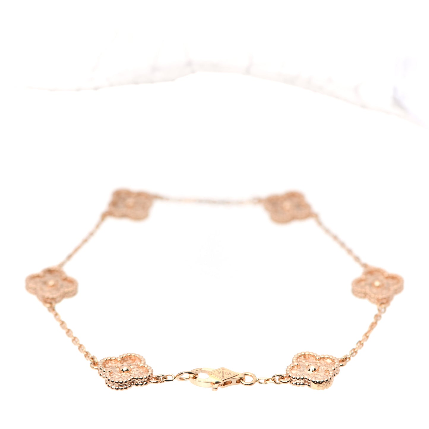 18K Rose Gold 6 Motifs Sweet Alhambra Bracelet