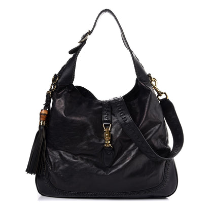 Gucci Calfskin Large New Jackie Hobo Black 1 of 8