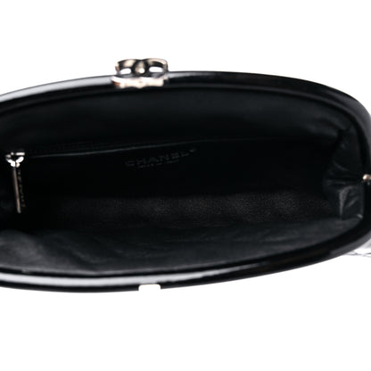 Chanel Patent Quilted Timeless Clutch Black 5 of 9