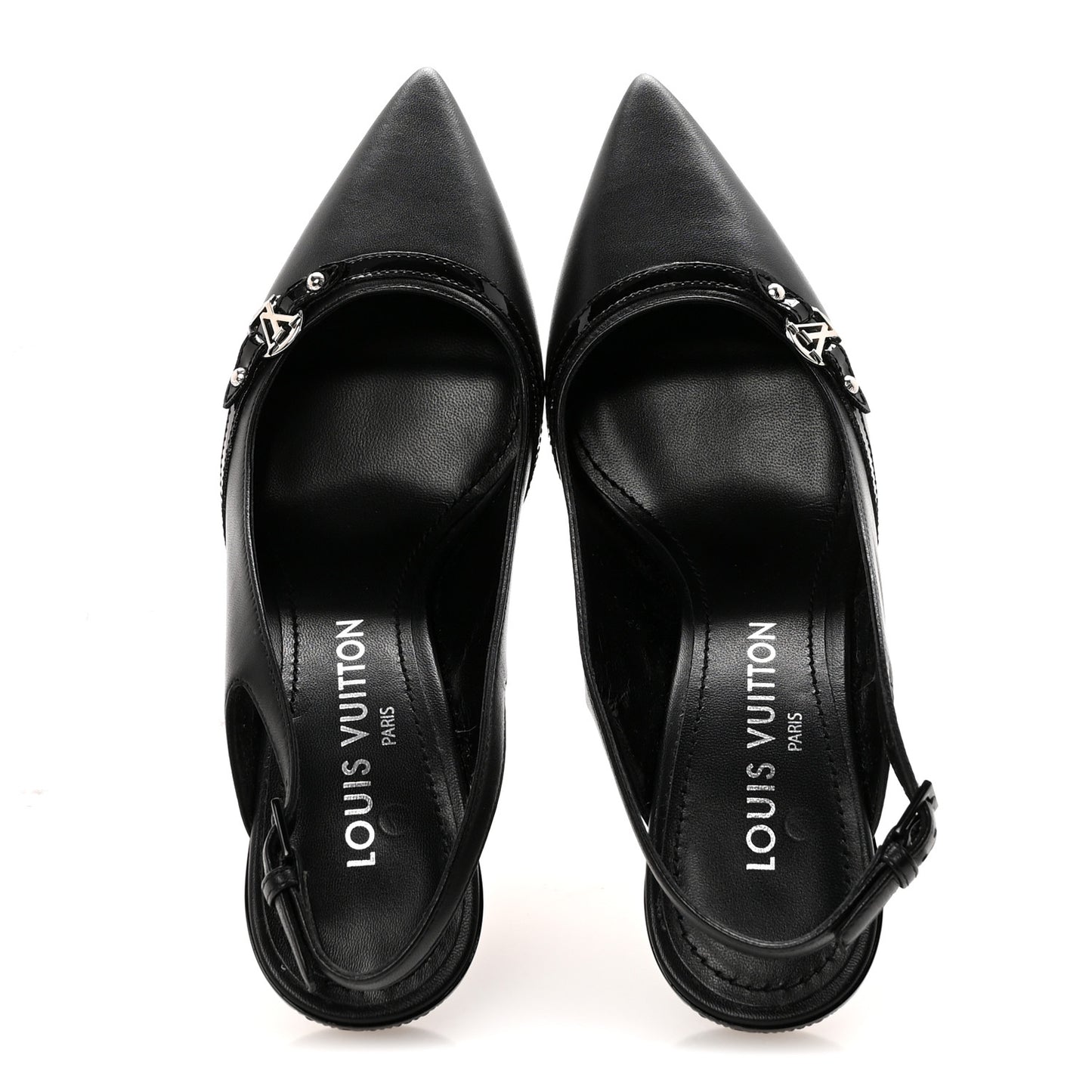 Lambskin 6AM Slingback Pumps 37.5 Black