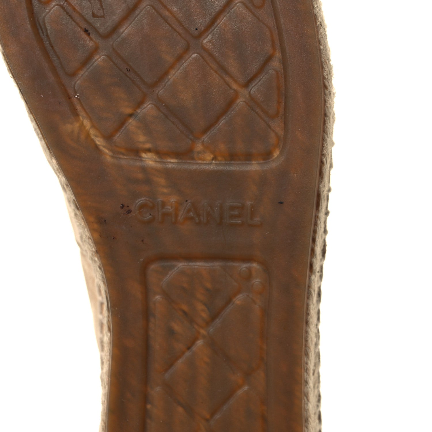Chanel Lambskin CC Espadrilles 42 Beige Black 7 of 9