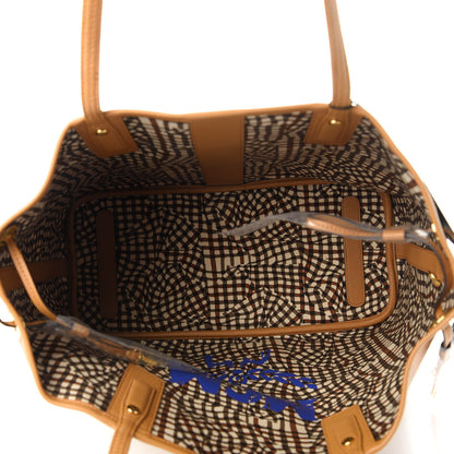 MCM Visetos Medium Liz Reversible Shopper Tote Cognac 5 of 17