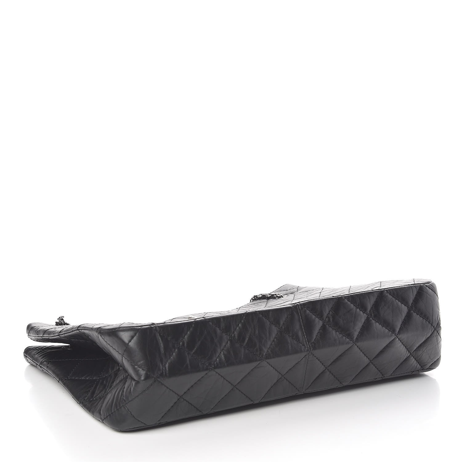 Chanel Aged Calfskin Quilted Reissue 2.55 Tote Black 4 of 10