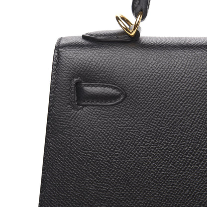 Hermes Epsom Kelly Sellier 25 Black 7 of 27