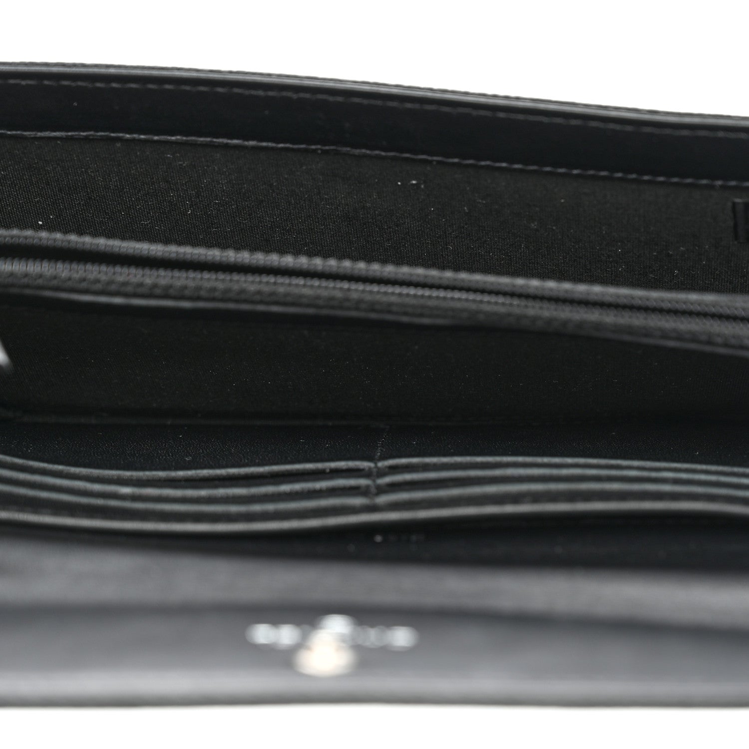 Chanel Caviar Timeless CC Large Gusset Flap Wallet Black 5 of 9