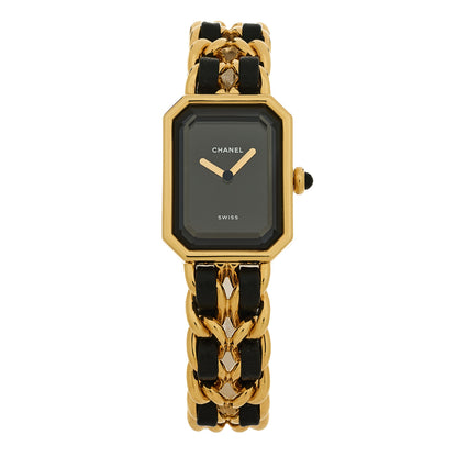 Chanel Stainless Steel Lambskin 20mm Chain Premiere Quartz Watch Gold M 1 of 4