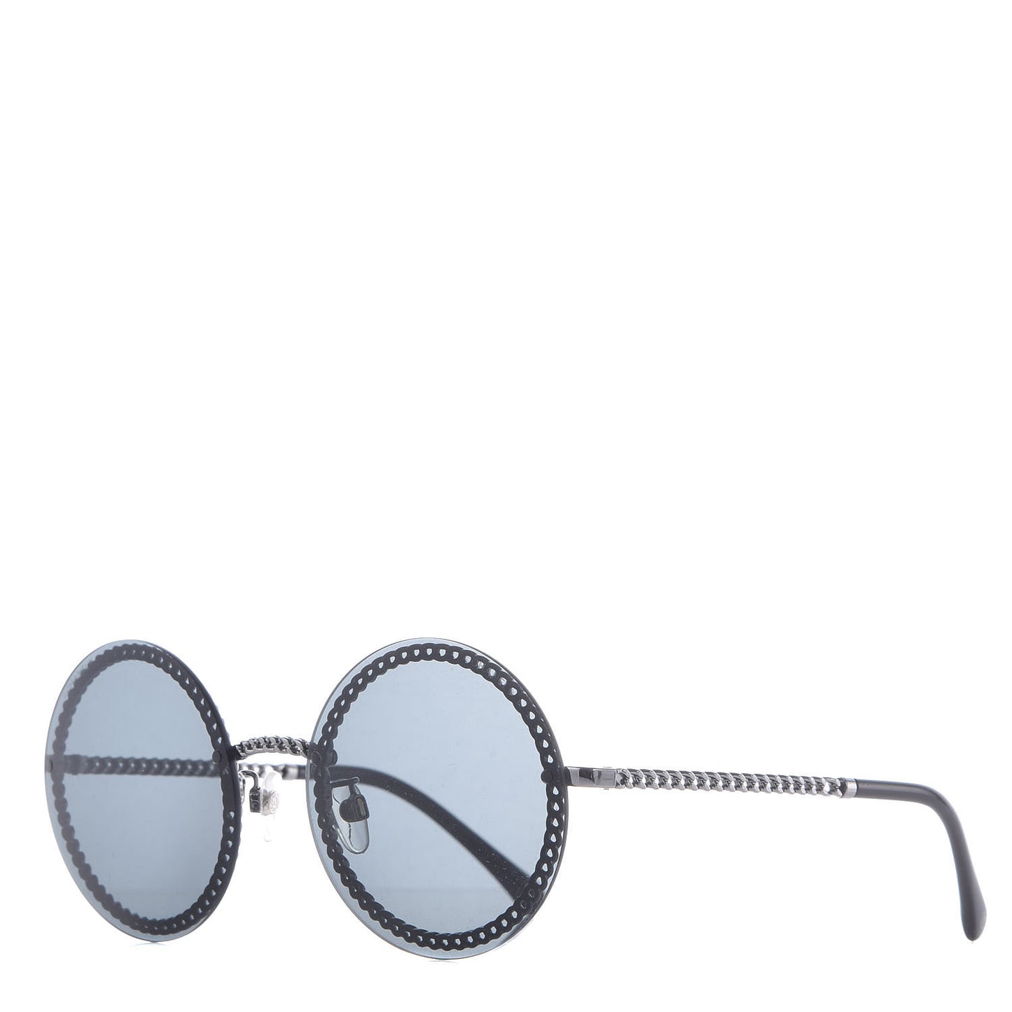 Round Chain Sunglasses 4245 Black
