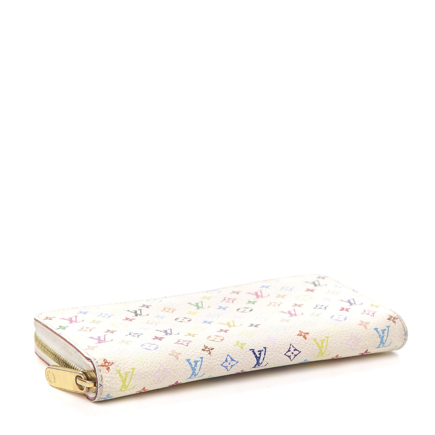 Monogram Multicolor Zippy Wallet White Litchi