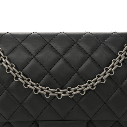 Chanel Aged Calfskin Quilted 2.55 Reissue 225 Flap Black 8 of 11