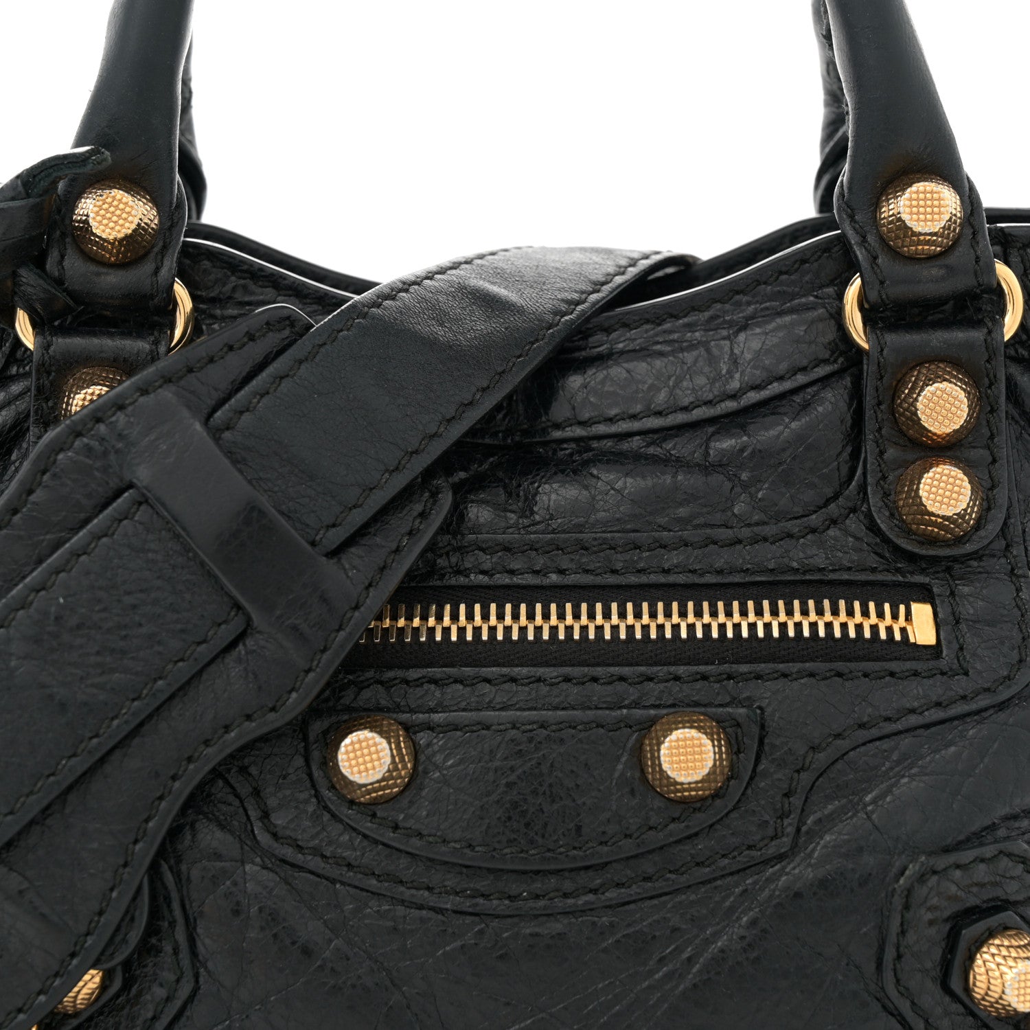 Balenciaga Agneau Giant 12 Gold Hardware Mini City Black 9 of 14