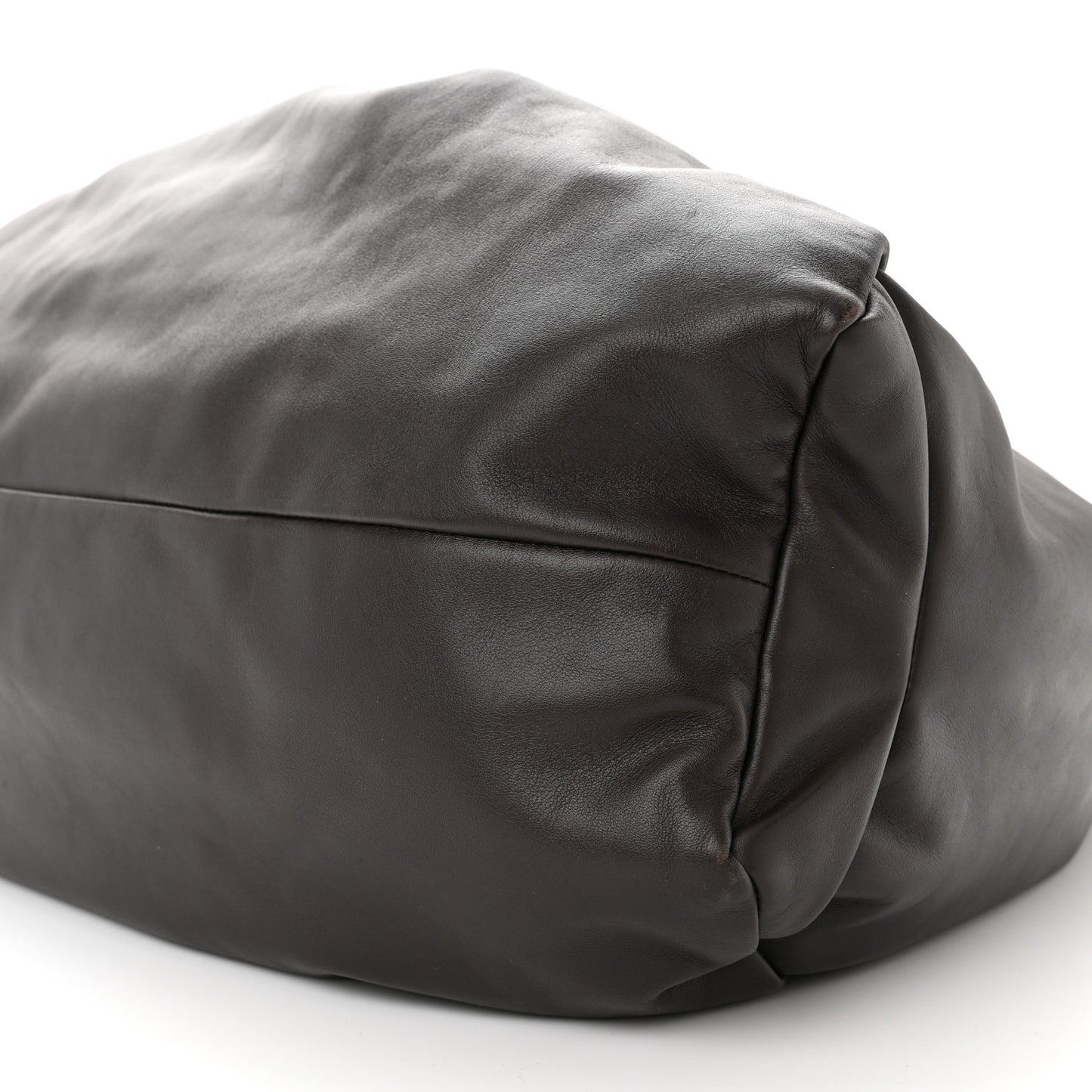Smooth Butter Calfskin Large The Shoulder Pouch Brownie