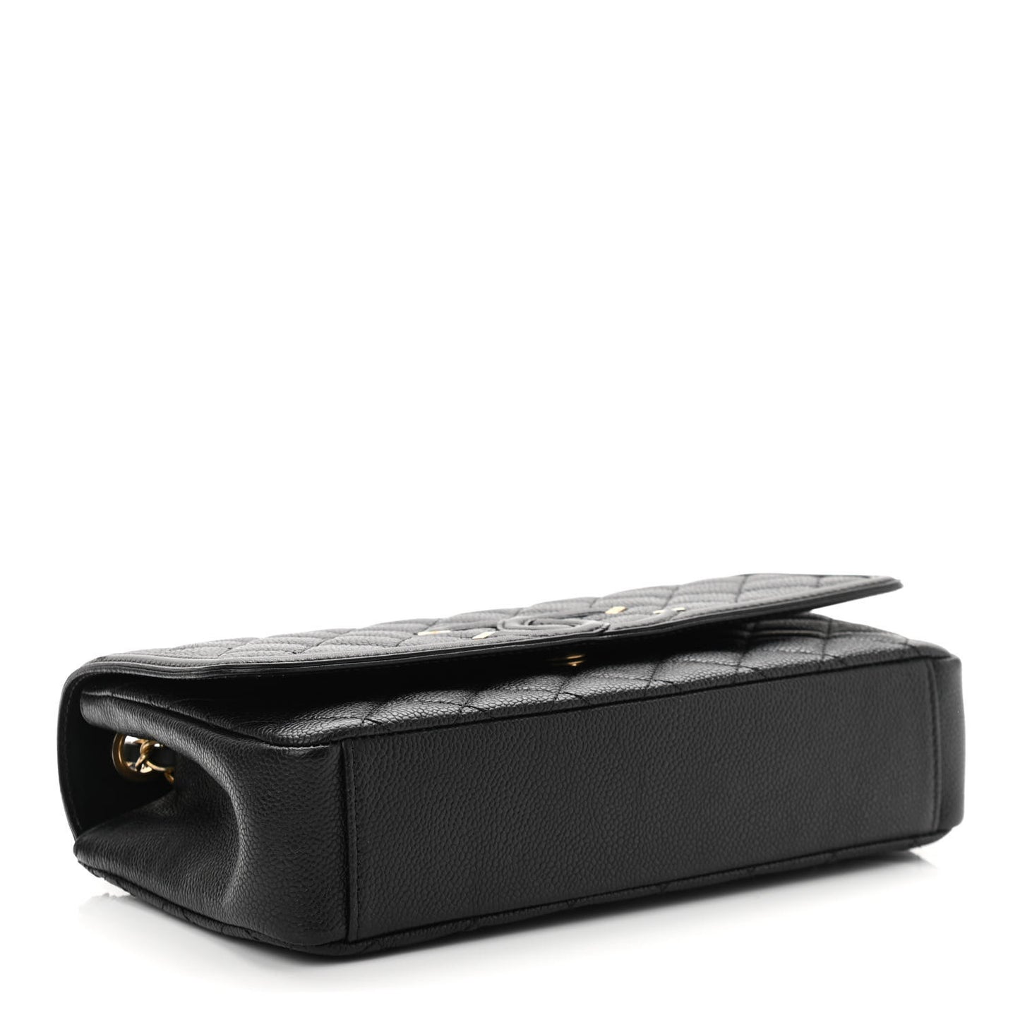 Caviar Quilted Medium CC Filigree Flap Black