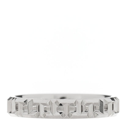 Tiffany 18K White Gold Narrow T True Band Ring 54 7 1 of 5