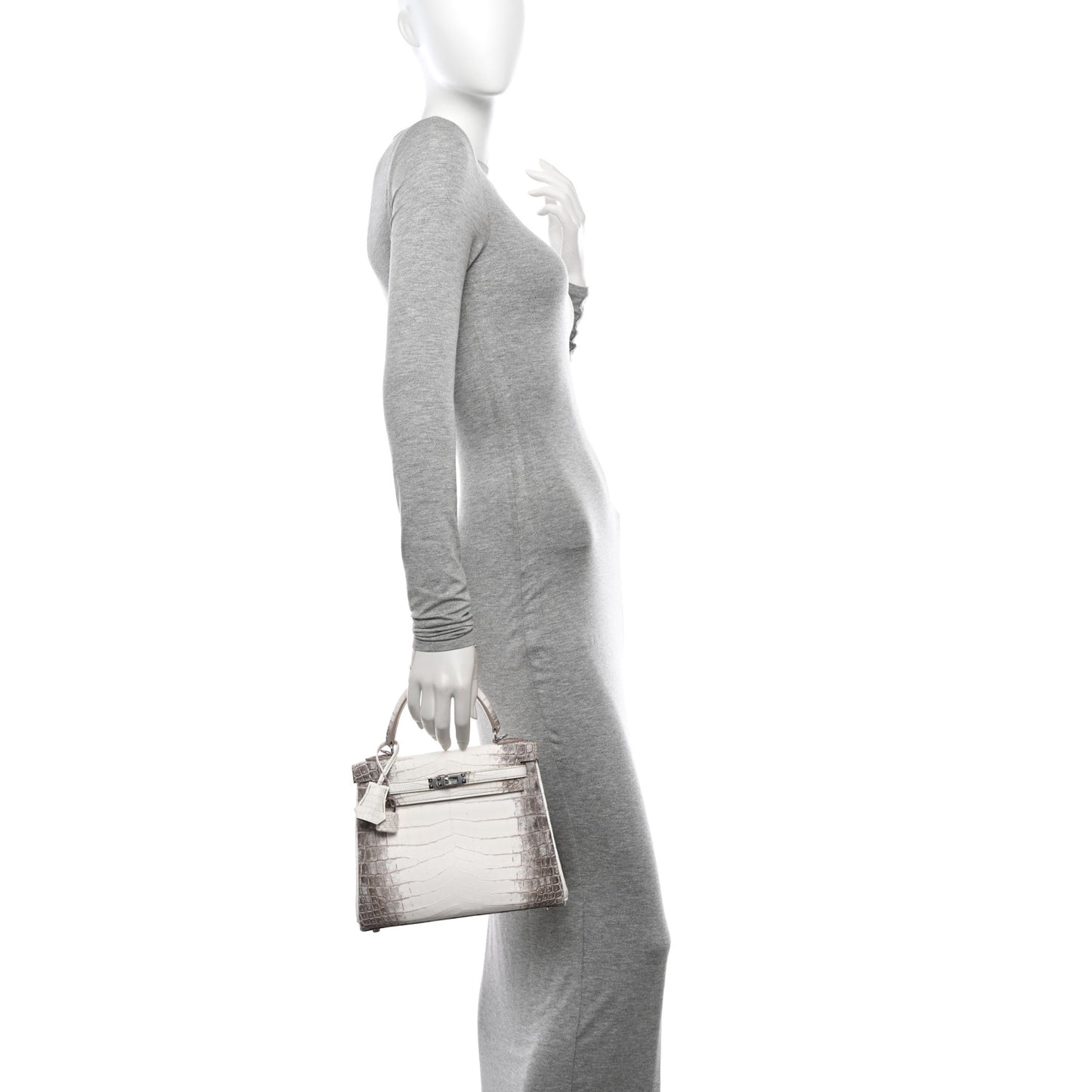 Matte Niloticus Crocodile Himalaya Kelly Retourne 25 White