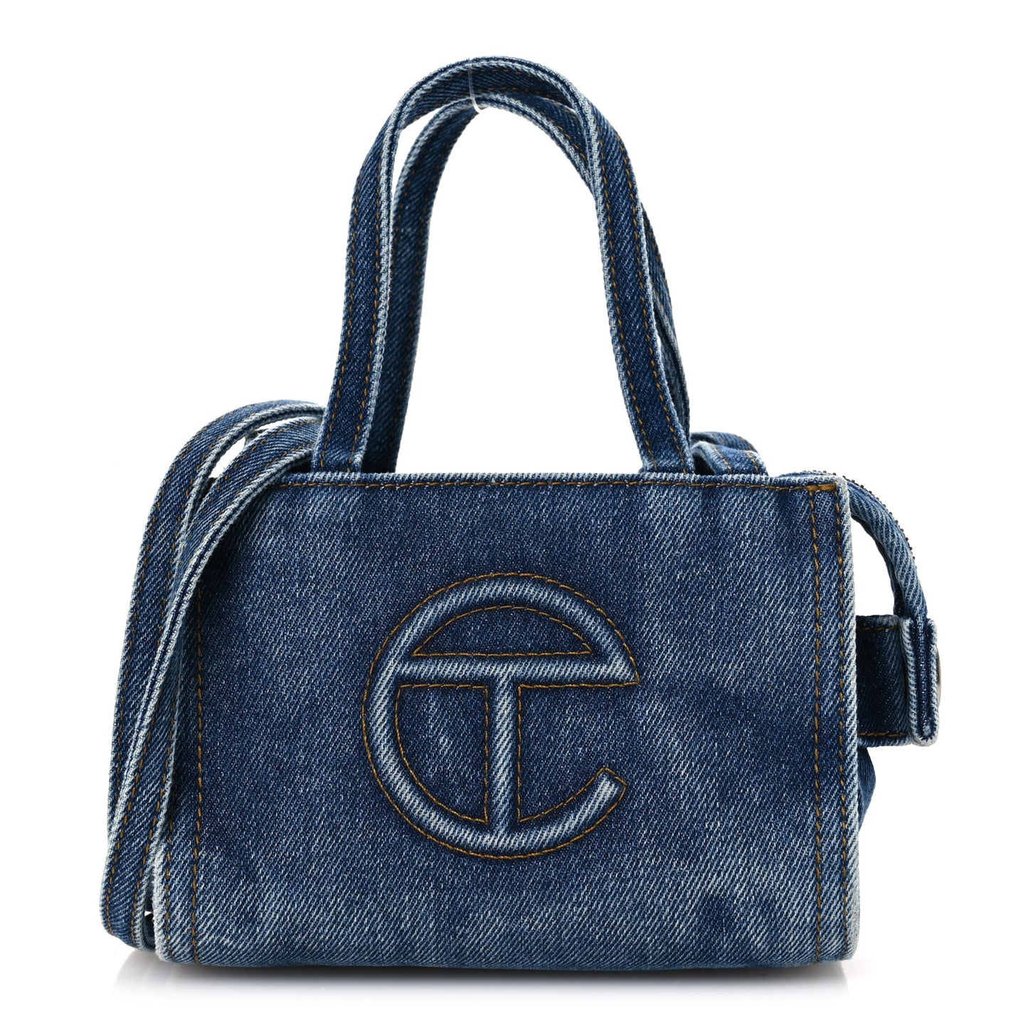 Denim Small Shopping Bag Blue