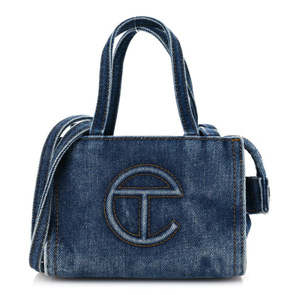 Telfar Denim Small Shopping Bag Blue 1 of 13