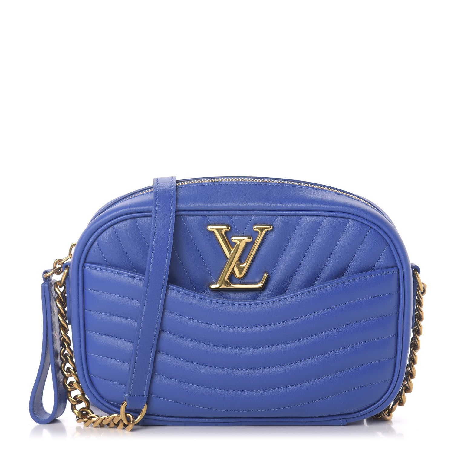 Louis Vuitton Calfskin New Wave Camera Bag Bleu Neon 1 of 10