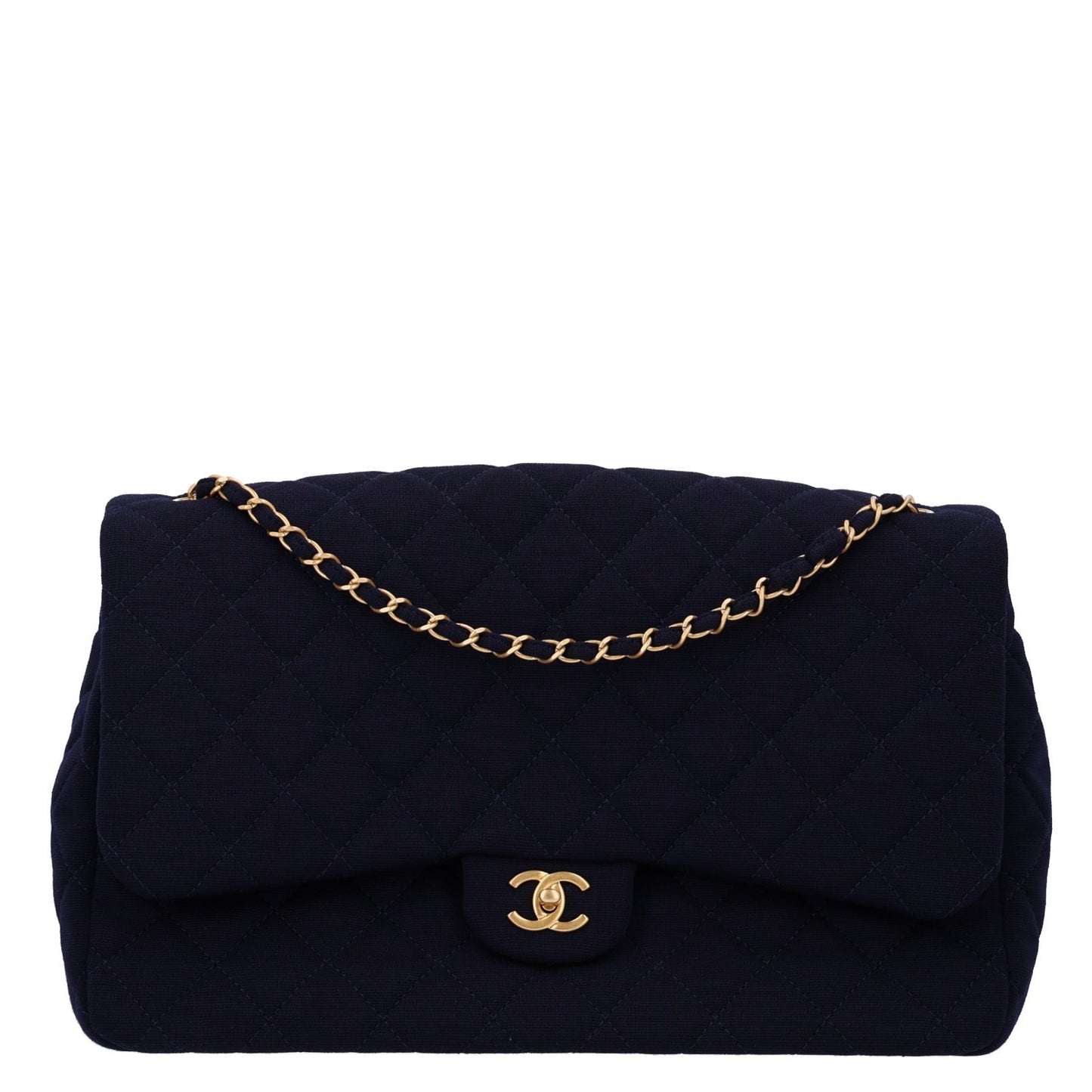 Jersey Quilted XL Jumbo Flap Navy